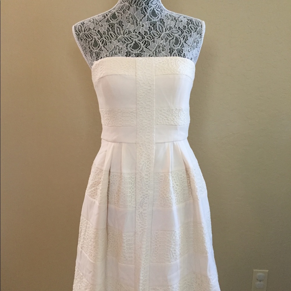 BCBGMaxAzria strapless dress.